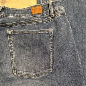 702.   L.L. Bean Women's Straight Leg Jeans - Blue